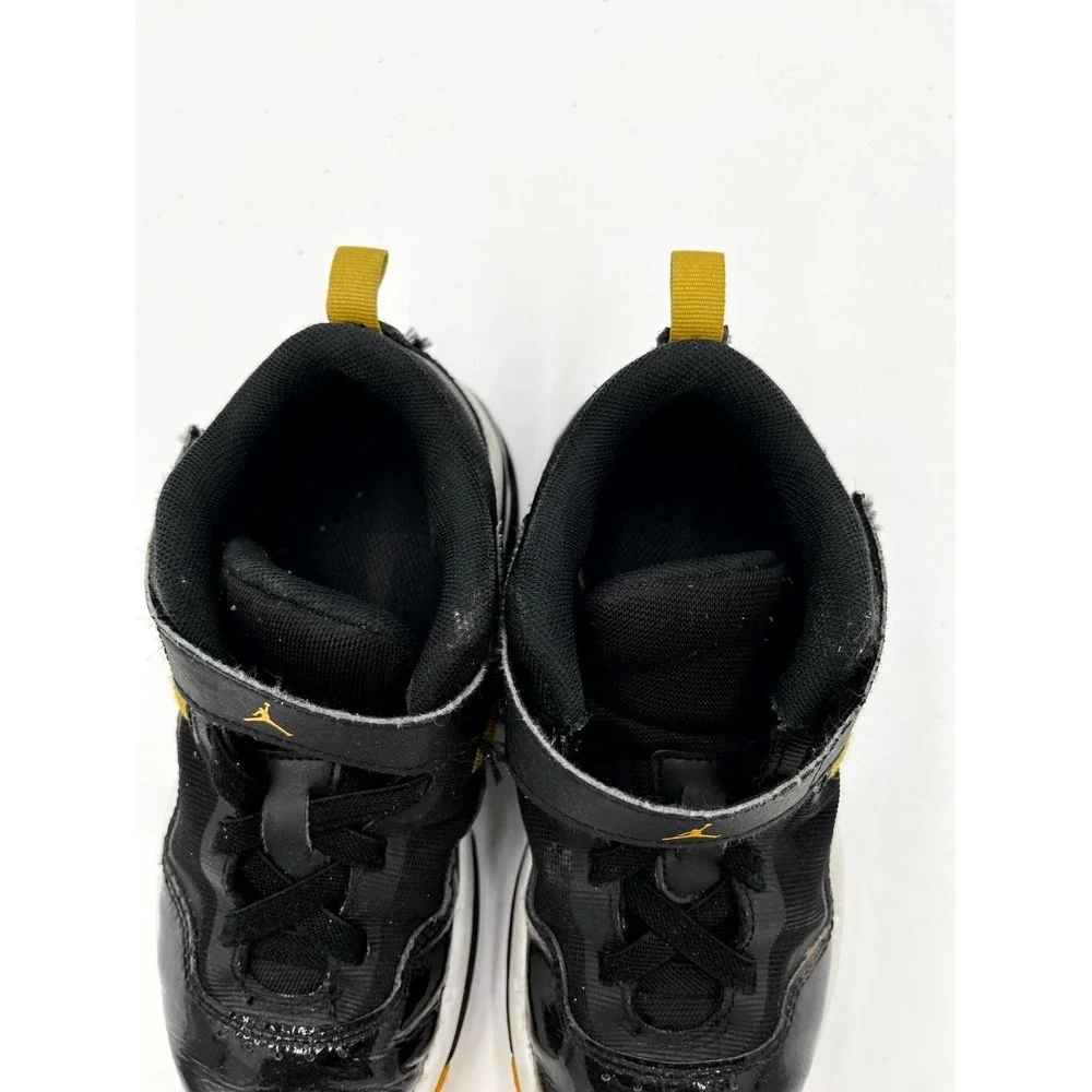 Nike Air Jordan Stay Loyal 3 Youth 1Y Basketball Shoe Black Yellow Ochre Sneaker